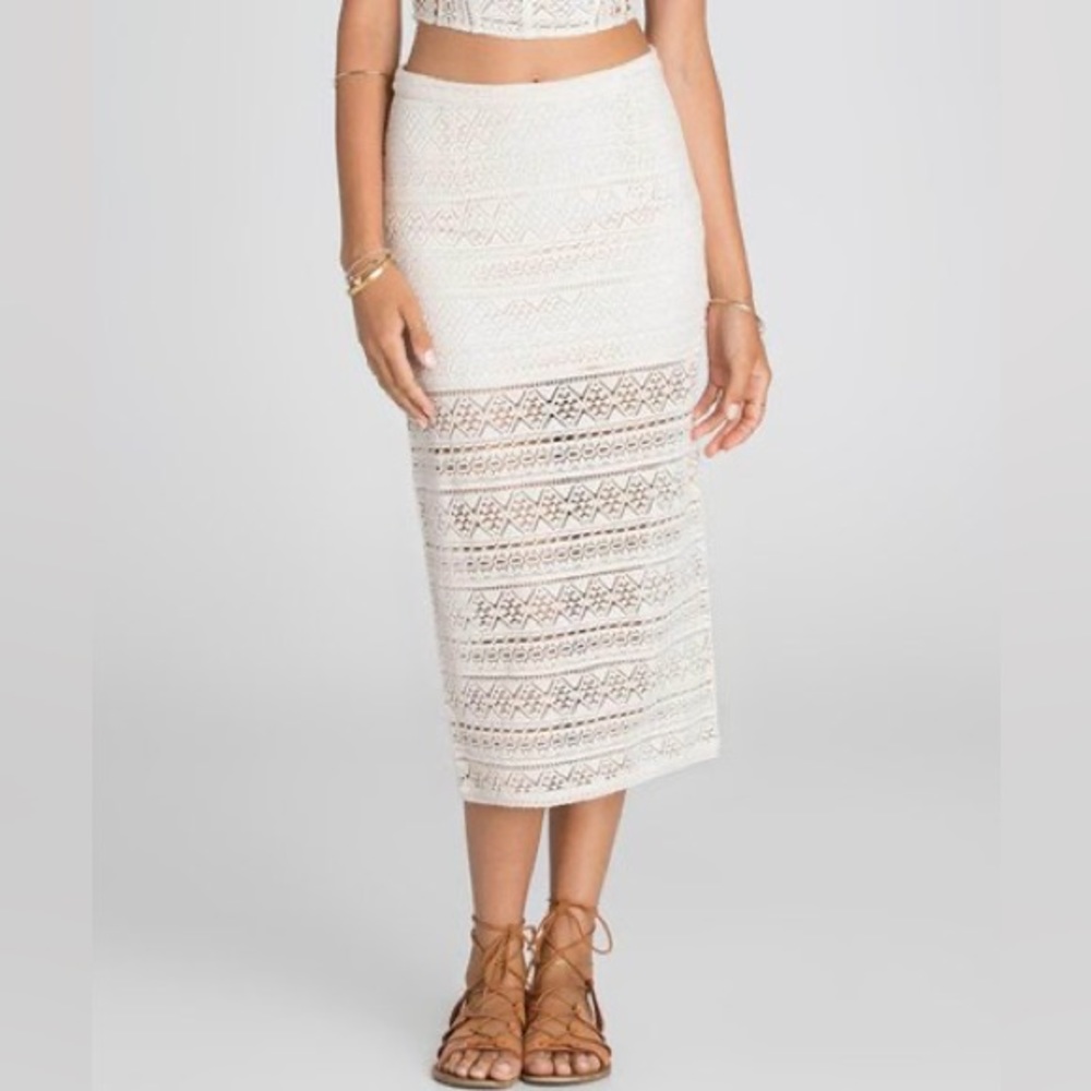 Billabong Lovestruck Crochet Skirt